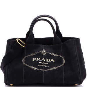 Prada Canapa Convertible Tote Canvas #223986P92B